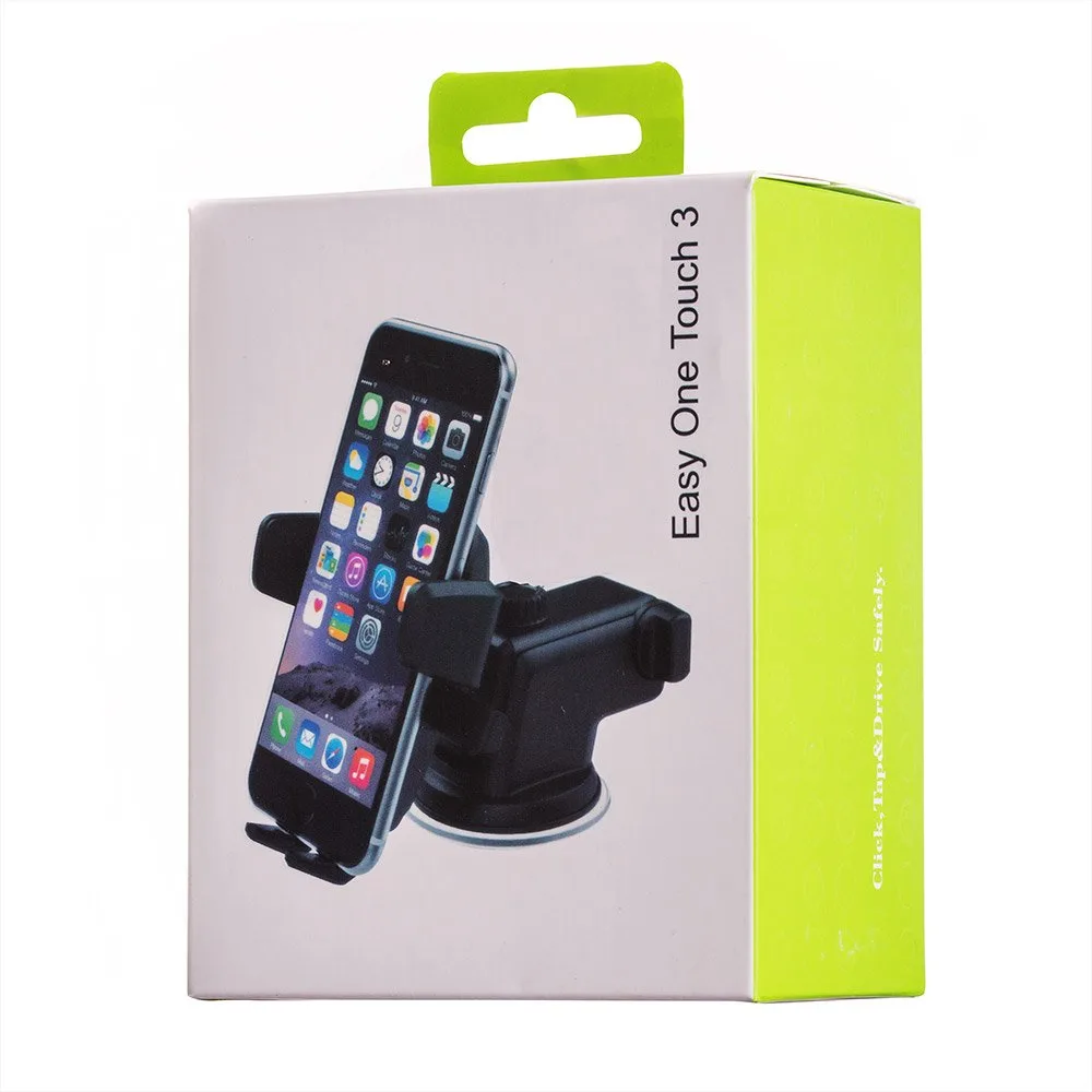 Telescopic adjustable car phone mount for dashboard or windshield, black 3
