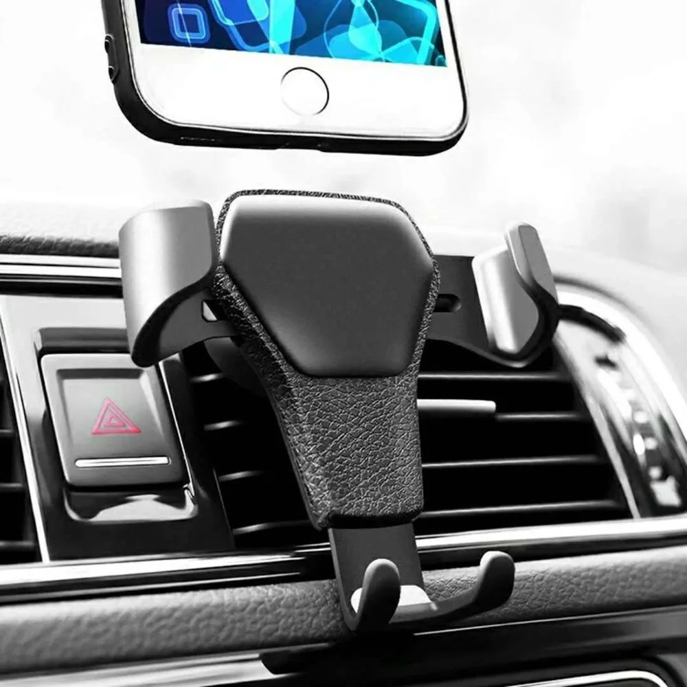 Gravitacijski držač za telefon za automobil za ventilaciju, crni Car Holder H01 10