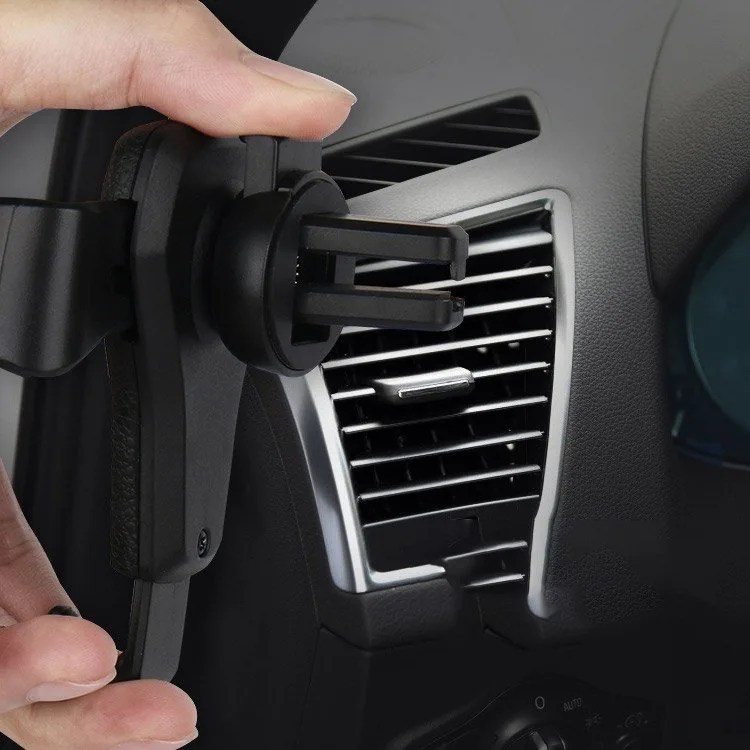 Gravitacijski držač za telefon za automobil za ventilaciju, crni Car Holder H01 8