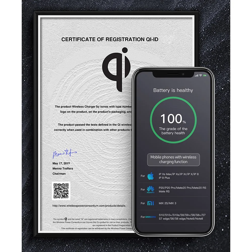 Suport automat pentru mașină cu încărcător wireless Qi de 15 W, negru 10