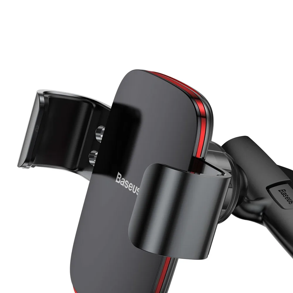 Metal gravity car mount for CD slot, black 4