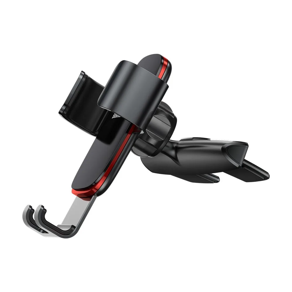 Metal gravity car mount for CD slot, black 5