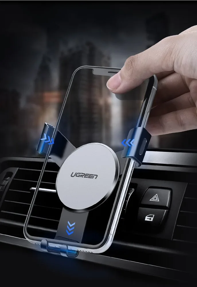 Gravity car mount for air vent, gray 4