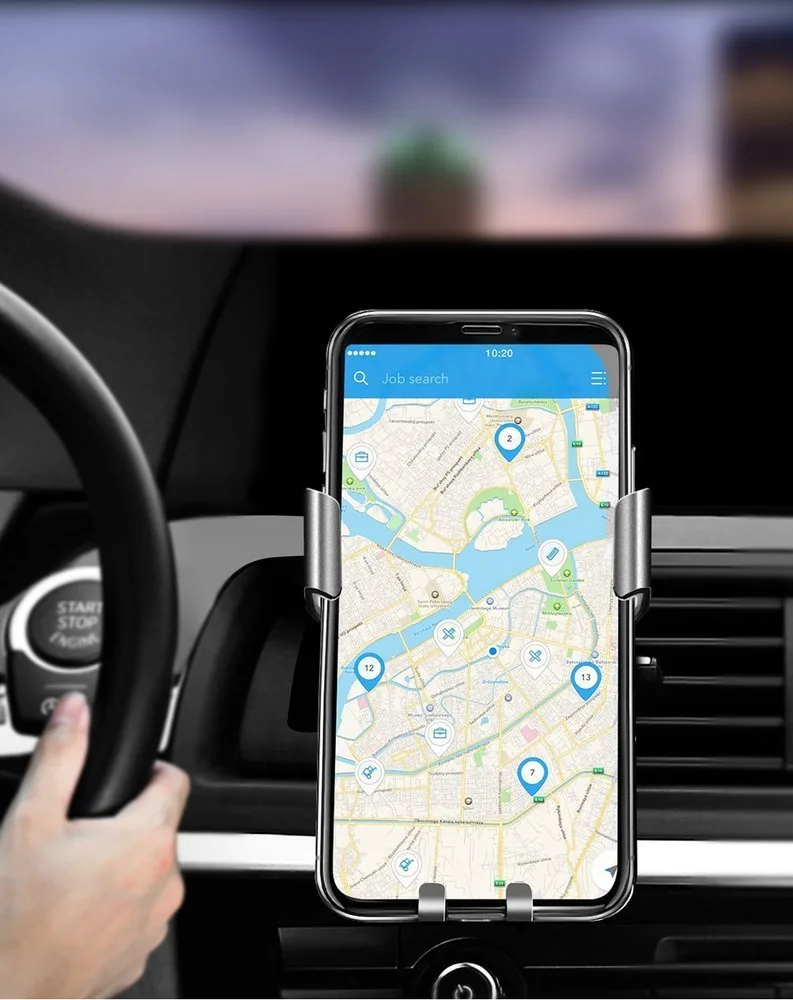 Gravity car mount for air vent, gray 6