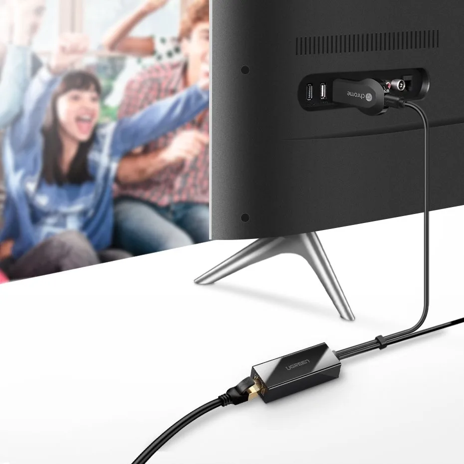 External 100Mbps micro USB LAN network card for Chromecast, 1m, black 4