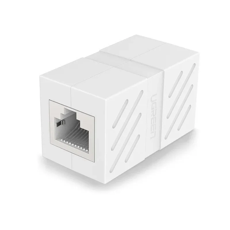 RJ45 sodrott érpáros hálózati kábelcsatlakozó, fehér RJ45 sodrott érpáros hálózati kábelcsatlakozó, fehér