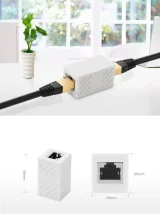 RJ45 sodrott érpáros hálózati kábelcsatlakozó, fehér 4