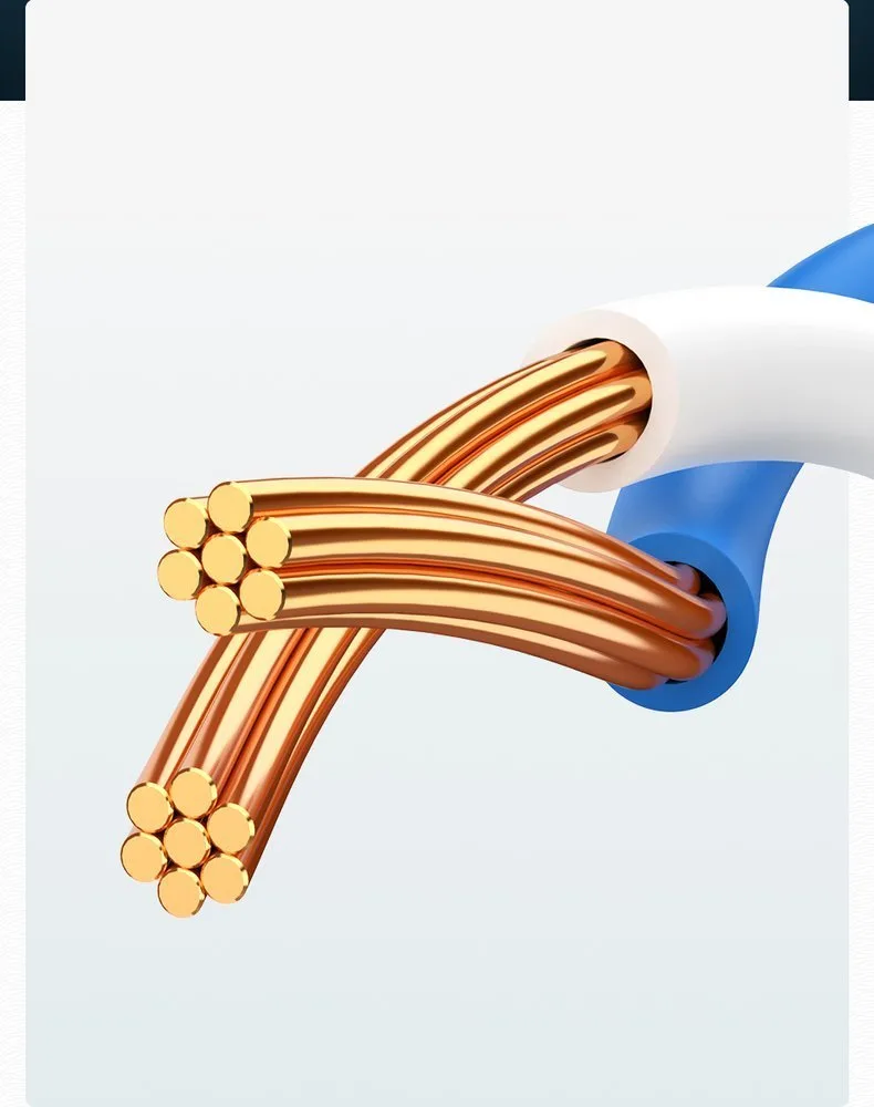 Patchcord kabel przewód sieciowy Ethernet RJ45 Cat 6 UTP 1000Mbps 5m 7