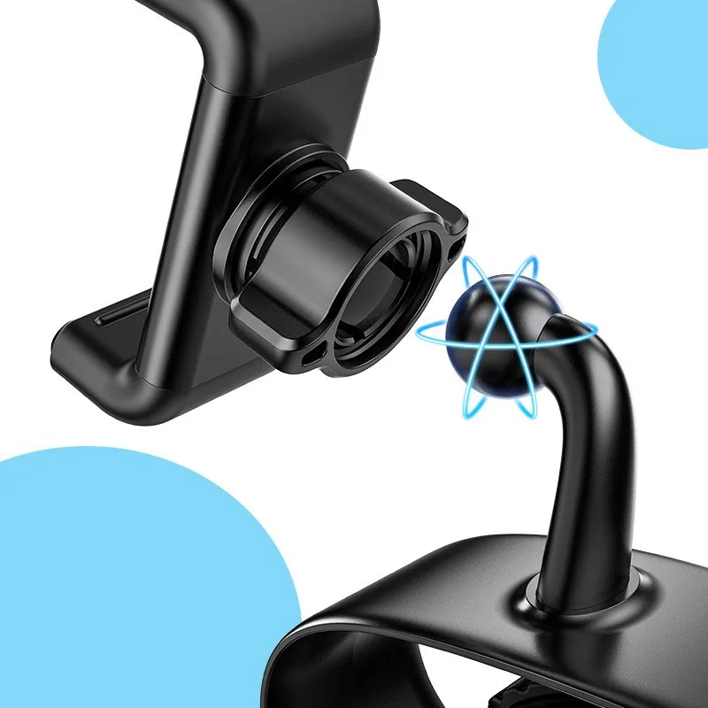 Autós telefon tartó, műszerfalra rögzíthető, fekete 7