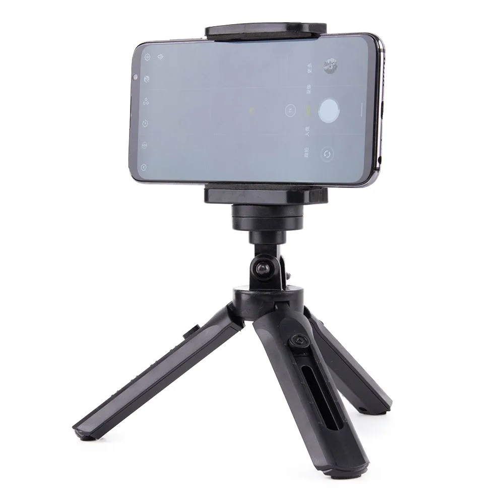 Mini állvány önarcképekhez, telefonokhoz, kamerákhoz és GoPro-hoz, 16–21 cm, fekete