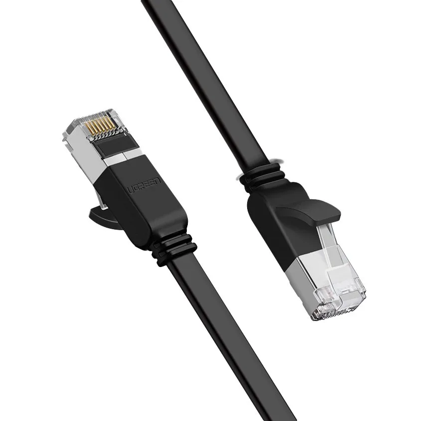 Lapos patch kábel, Ethernet RJ45 Cat 6 UTP hálózati kábel, 1000 Mbps, 0,5 m