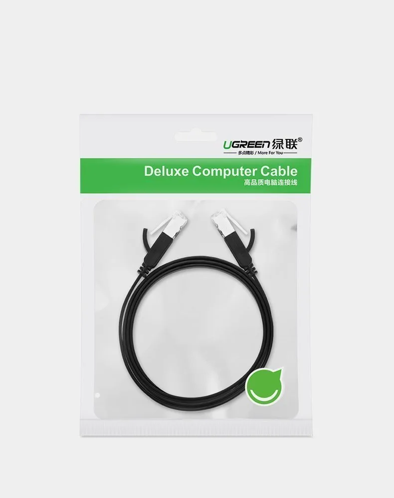 Lapos patch kábel, Ethernet RJ45 Cat 6 UTP hálózati kábel, 1000 Mbps, 1 m 5