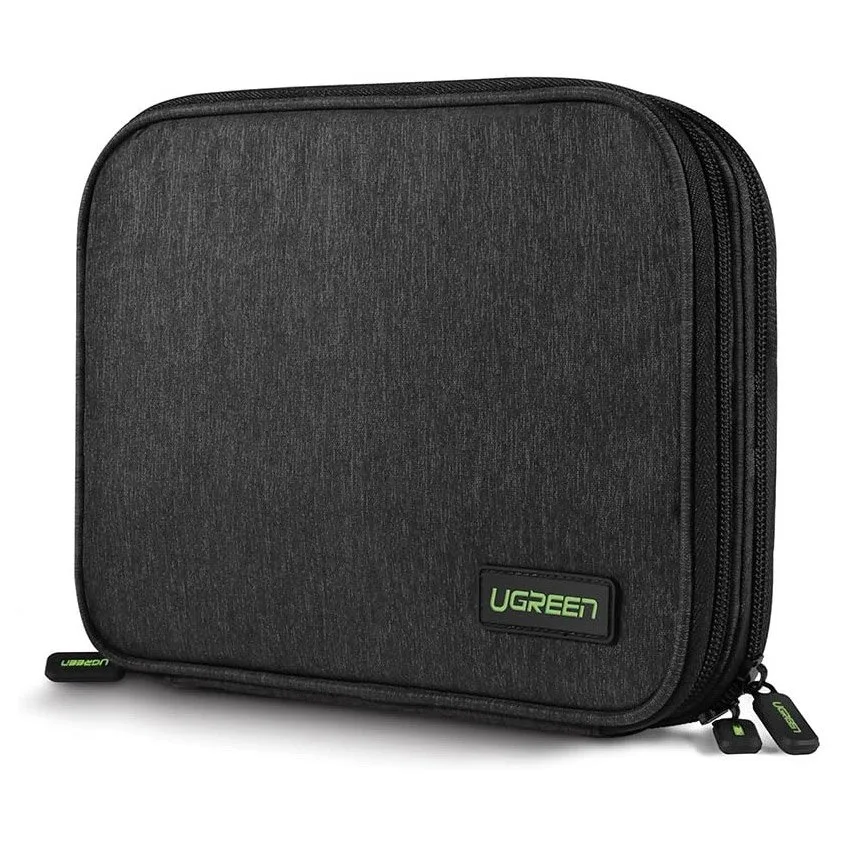 Táska/doboz HDD-hez, SSD-hez, telefonhoz, kábelekhez és kiegészítőkhöz – szürke