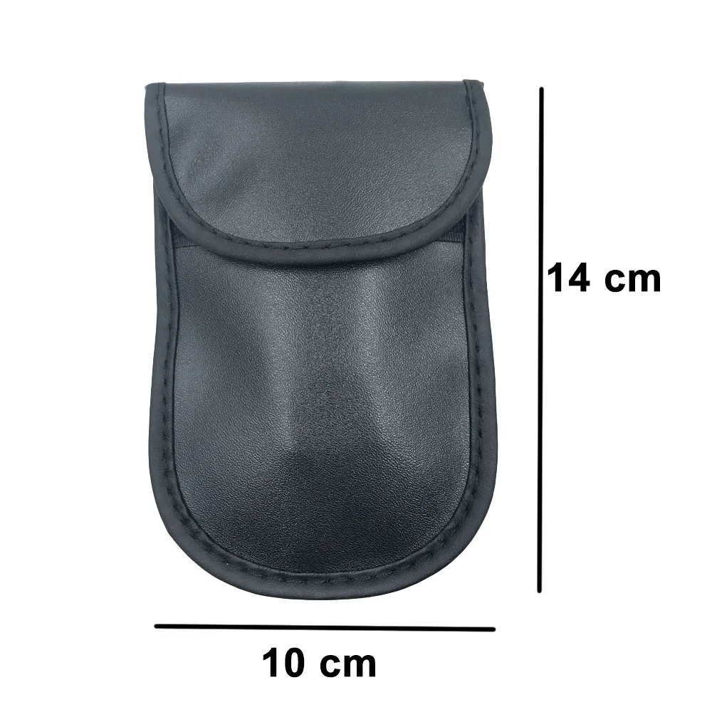 Diebstahlsichere Hülle für Autoschlüssel, Faraday-Käfig, 14 x 10 cm, schwarz 6