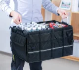 Multifunktionale Kofferraumbox für das Auto, schwarz 11