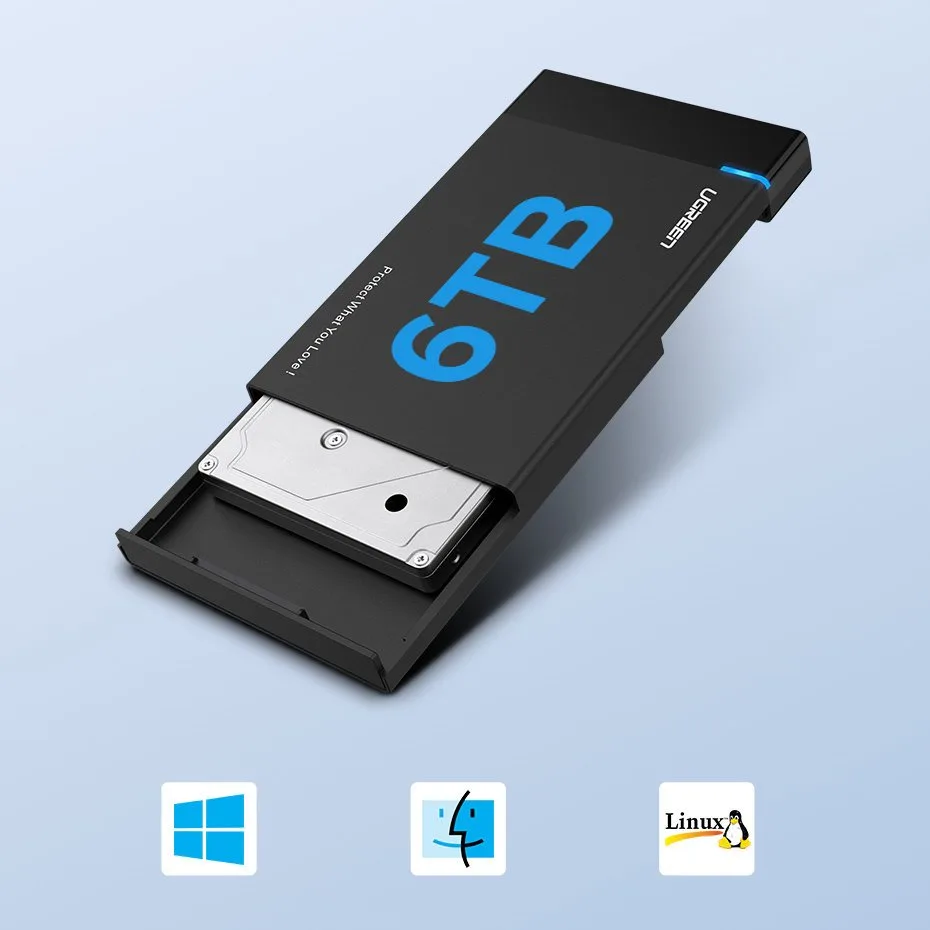 Kieszeń na dysk HDD SSD obudowa dysku SATA 2,5'' USB 3.2 Gen 1 7