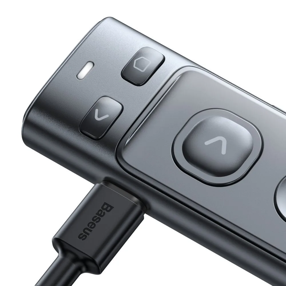 Orange Dot Gray PC Presentation Remote with Built-in Battery 9