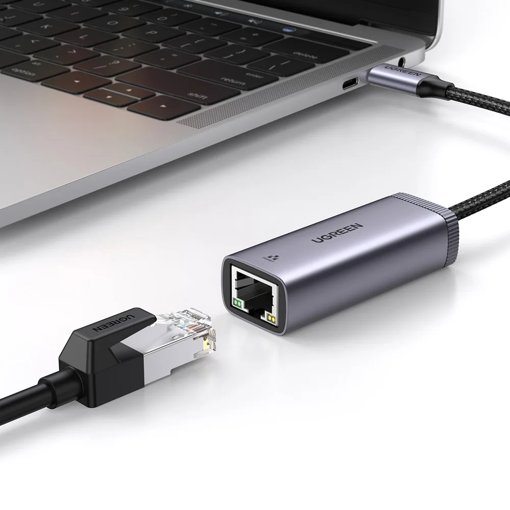 Külső USB Type-C – RJ45 1 Gbps hálózati adapter