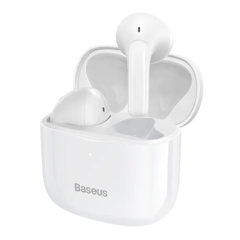 Vezeték nélküli Bluetooth 5.0 TWS fülhallgató, IP64 vízálló, E3 fehér