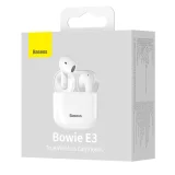 Căști intraauriculare wireless Bluetooth 5.0 TWS, rezistente la apă IP64, E3 Alb 5
