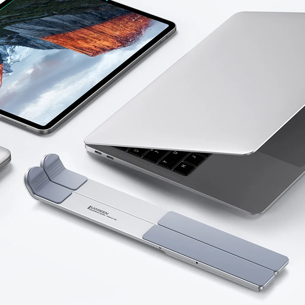 Foldable, adjustable laptop stand, silver 11