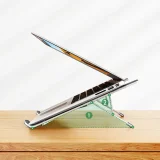 Sklopivi, podesivi stalak za laptop, srebrni 3