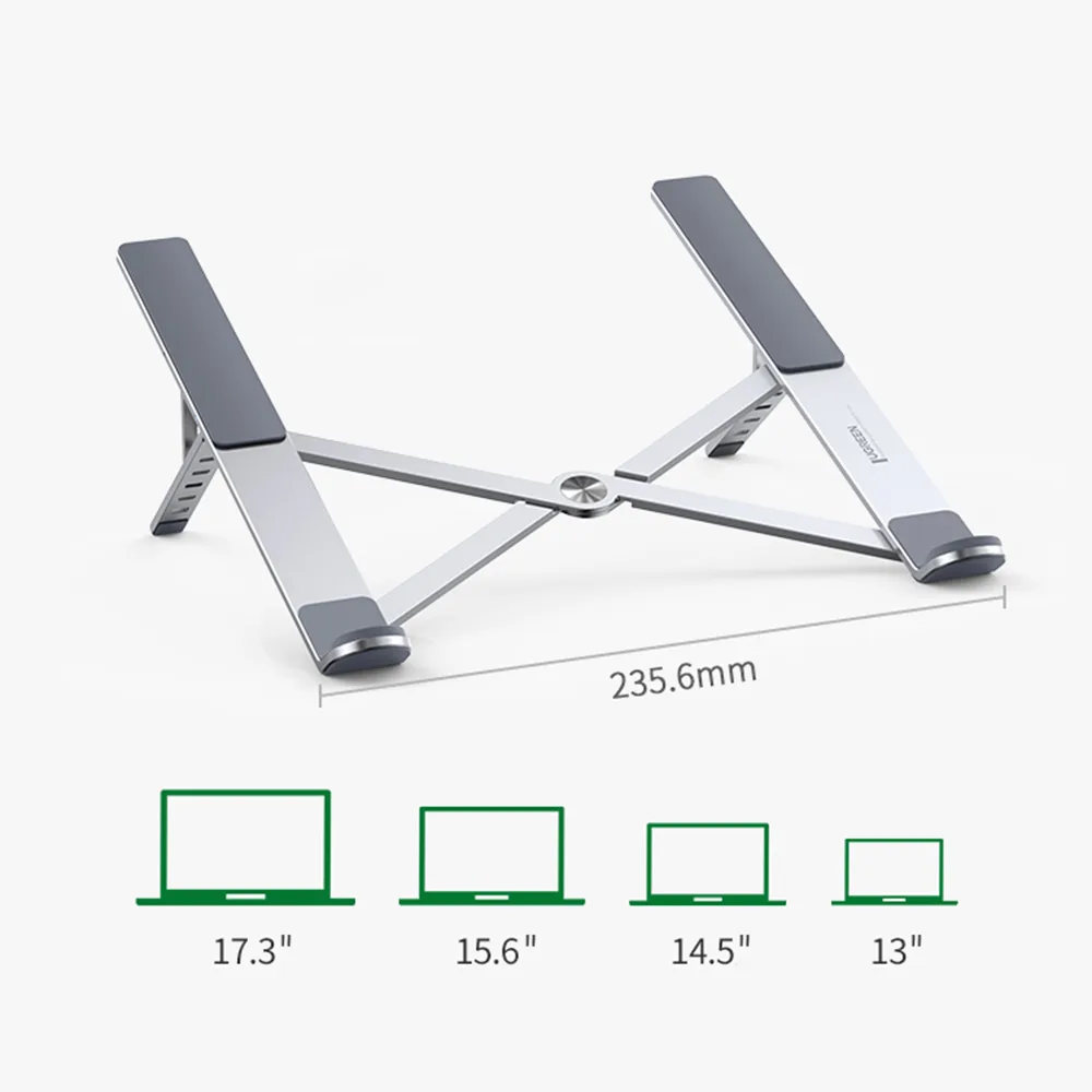 Foldable, adjustable laptop stand, silver 5