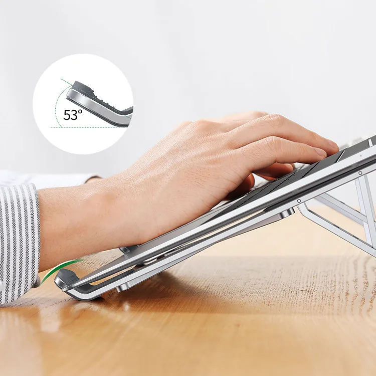Foldable, adjustable laptop stand, silver 6