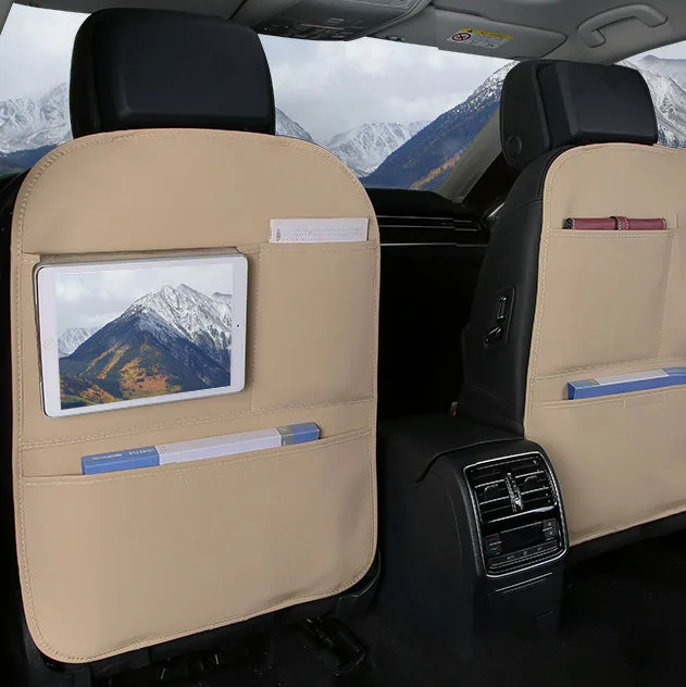 Auto-Organizer für die Rückenlehne, Sitzbezug, beige 2