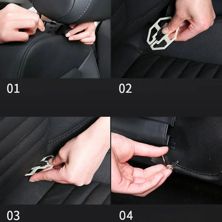 Auto-Organizer für die Rückenlehne, Sitzbezug, beige 5