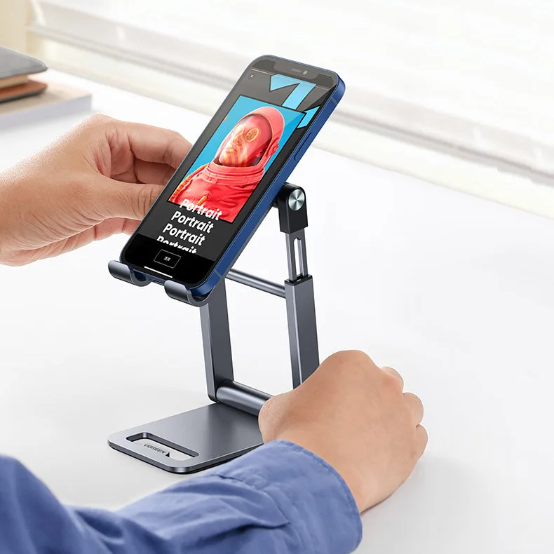 Foldable smartphone stand, phone tripod, gray 11