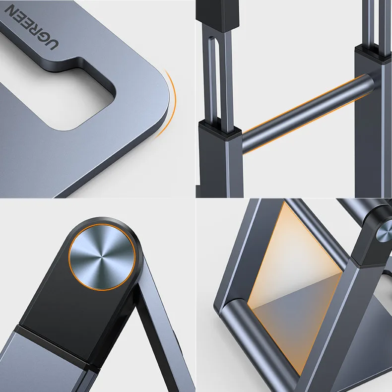 Foldable smartphone stand, phone tripod, gray 3