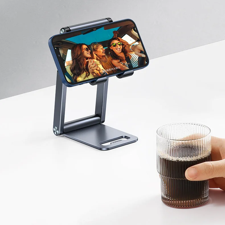 Foldable smartphone stand, phone tripod, gray 4
