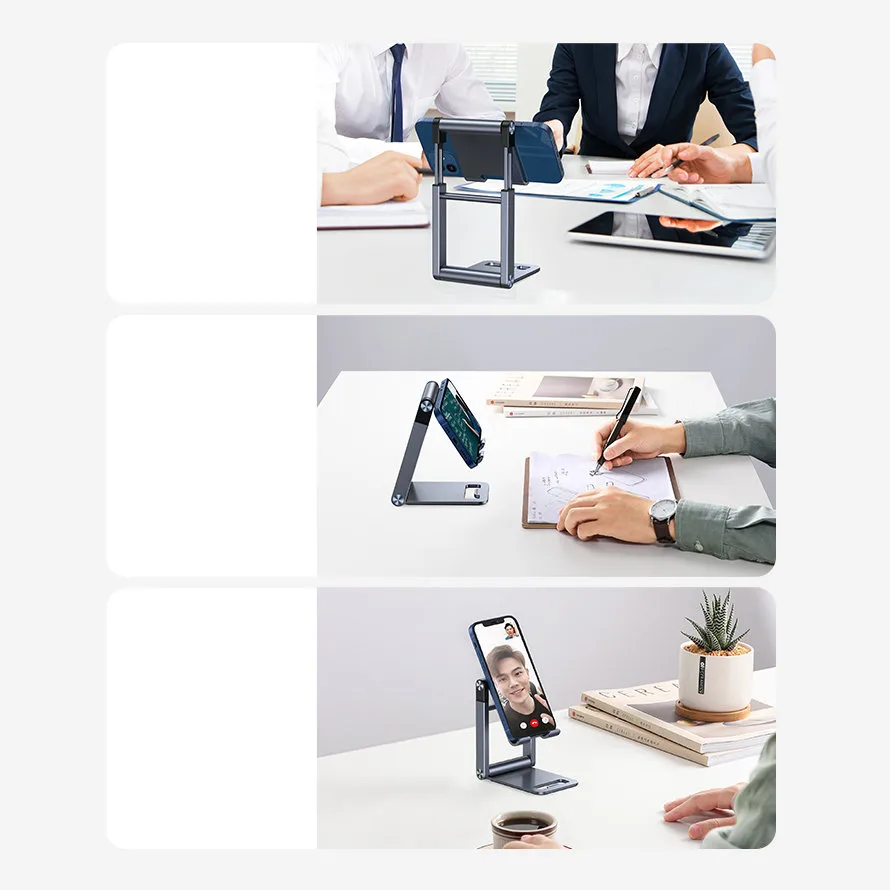 Foldable smartphone stand, phone tripod, gray 8