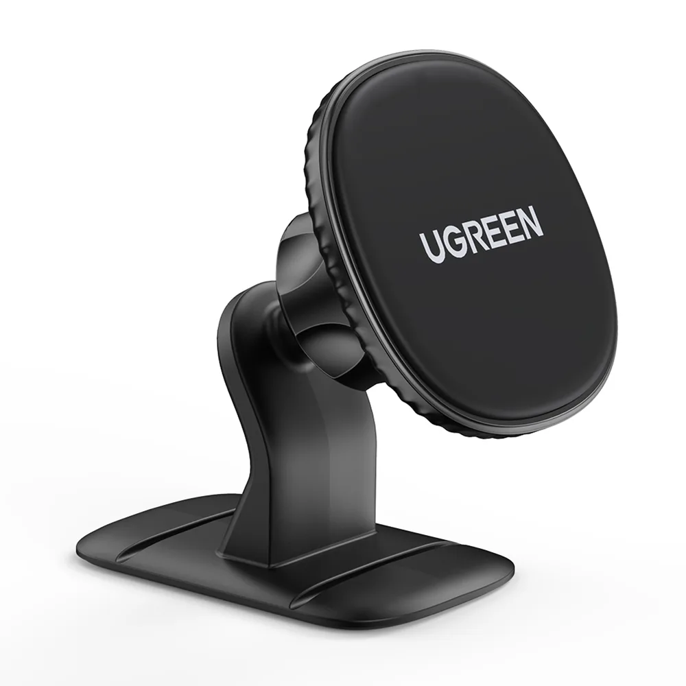 Mágneses, öntapadó autós telefon tartó a műszerfalra, fekete