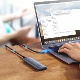 M.2 B-Key SATA 3.0 merevlemez-ház (szürke) + USB Type-C kábel 4