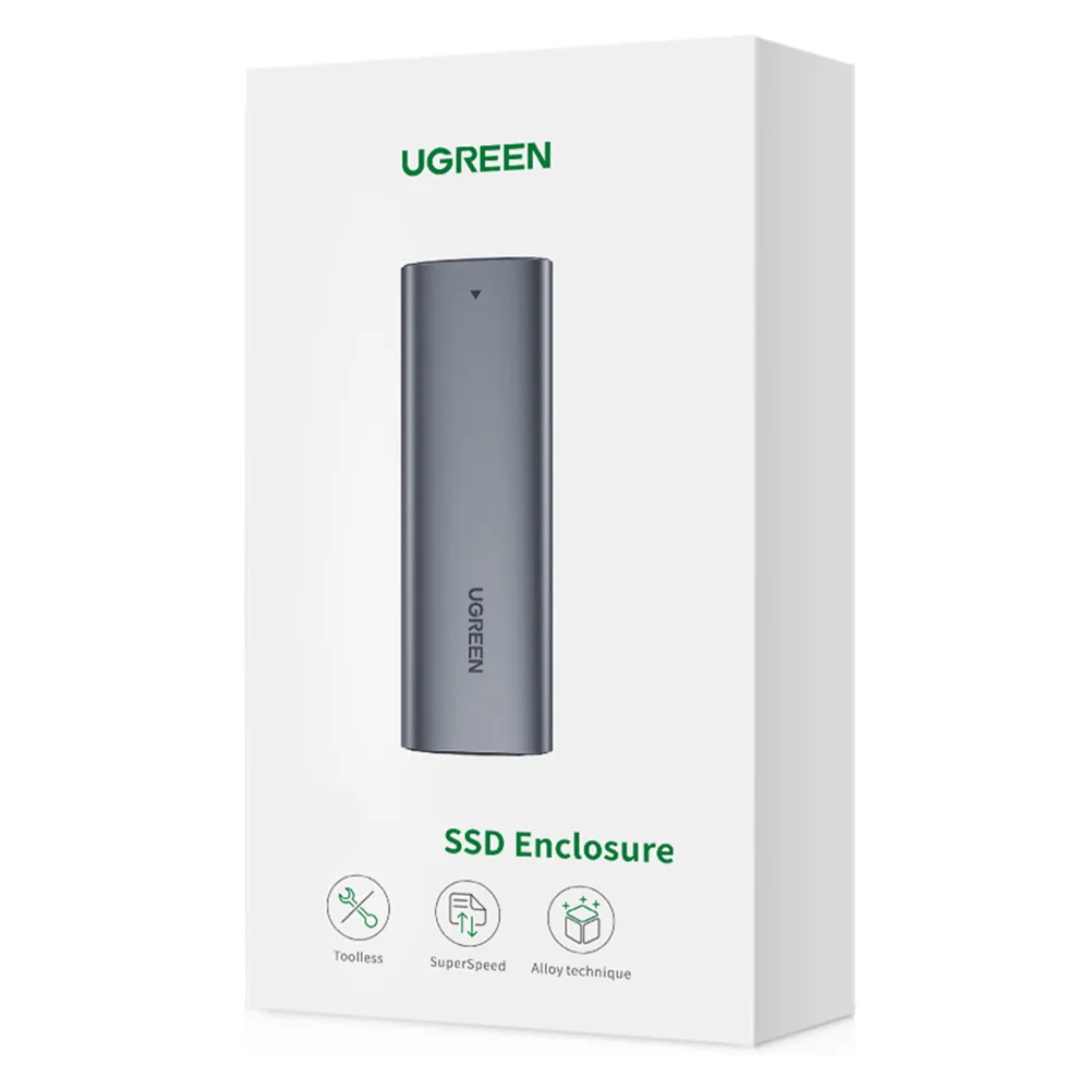 M.2 B-Key SATA 3.0 merevlemez-ház (szürke) + USB Type-C kábel 6