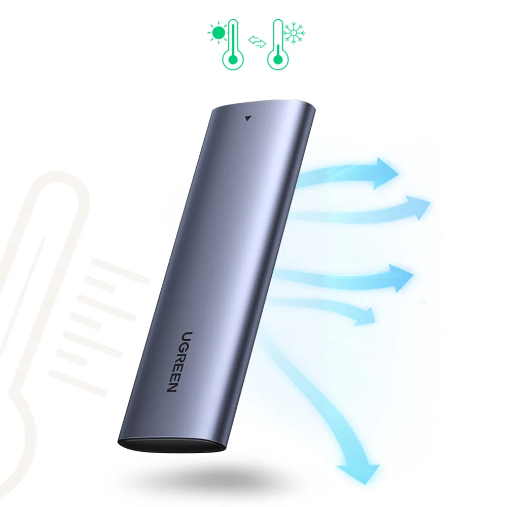 M.2 B-Key SATA 3.0 merevlemez-ház (szürke) + USB Type-C kábel 7