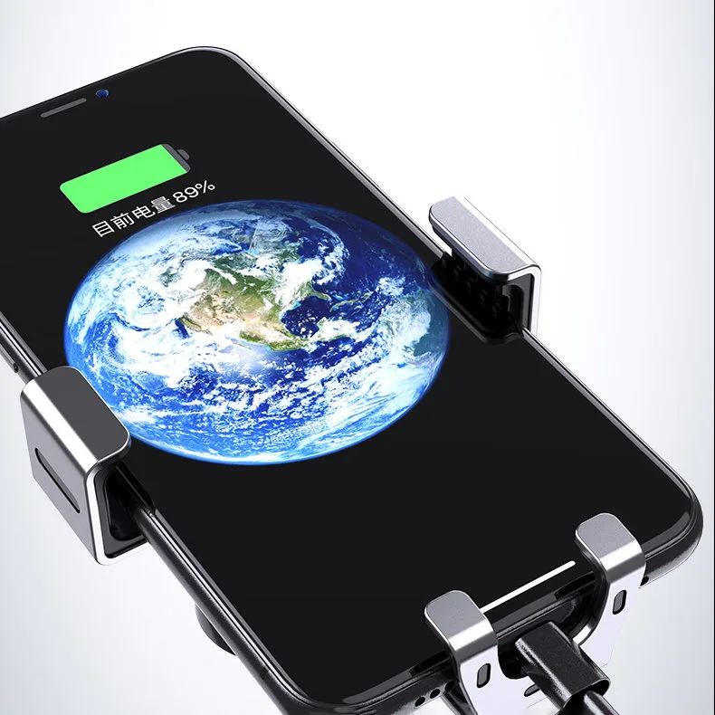 Schwerkraft-Autohalterung für Smartphones für die Lüftungsdüse, silber 11