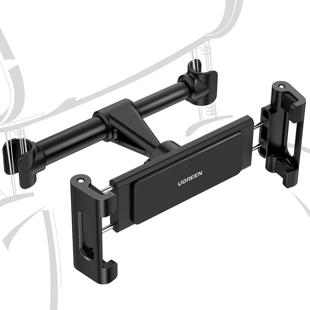 Suport auto pentru smartphone-uri și tablete, se fixează pe tetieră, negru 2
