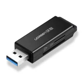 Prenosivi čitač TF/SD kartica s USB 3.0, crni