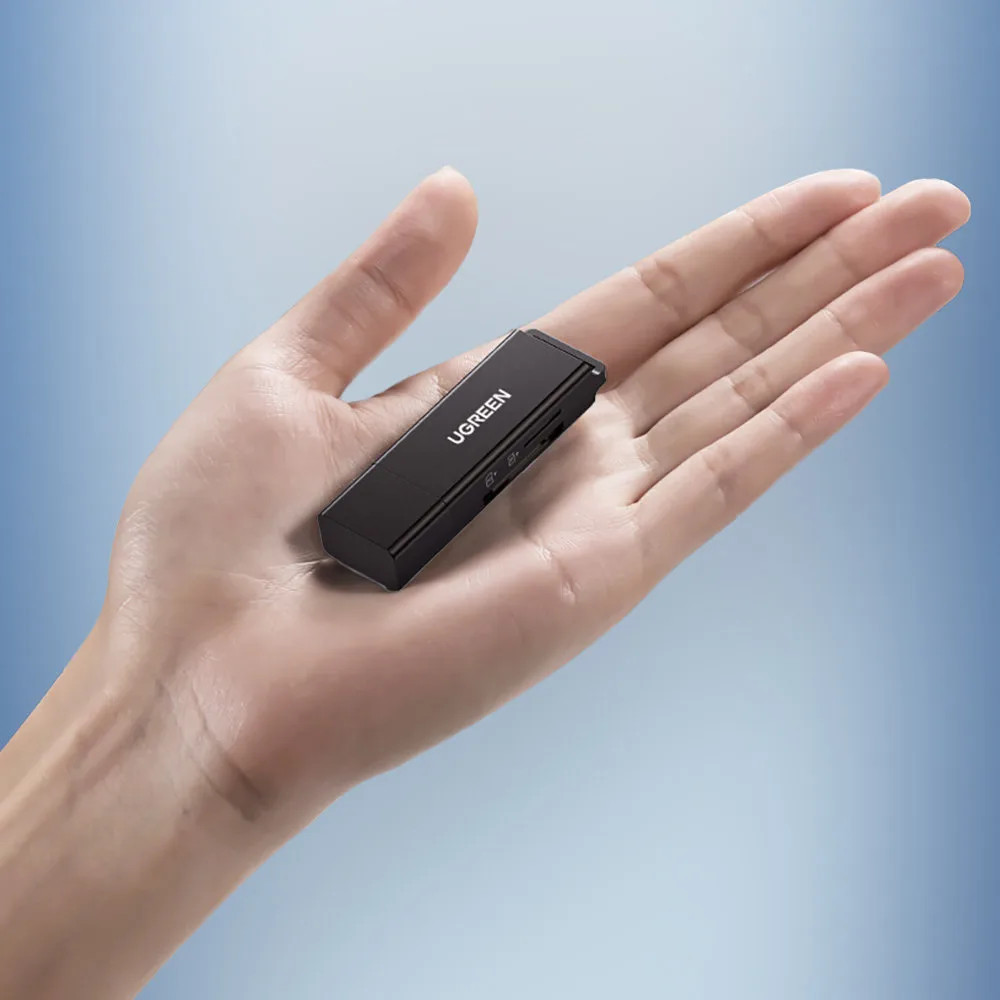 Portable TF/SD Card Reader with USB 3.0, Black 3