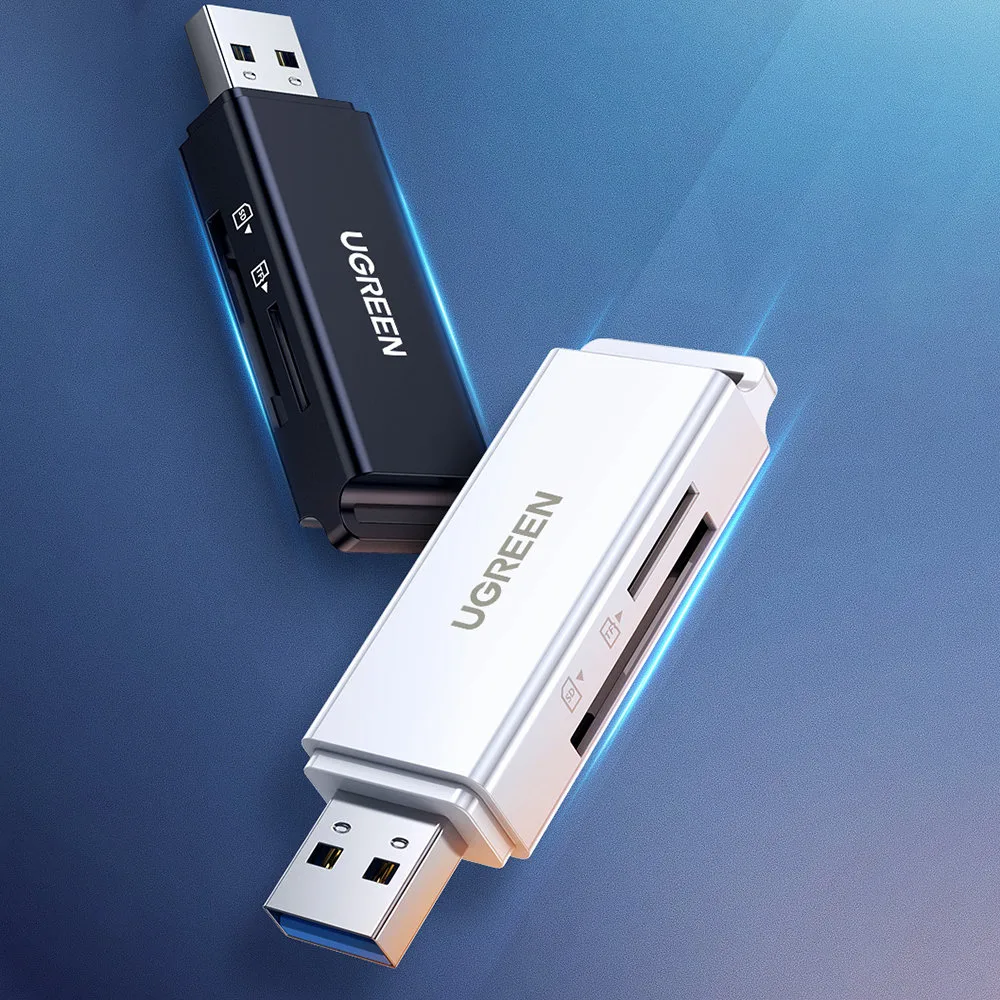 Portable TF/SD Card Reader with USB 3.0, Black 4