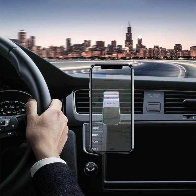 Magnetic car mount for air vent, silver 8