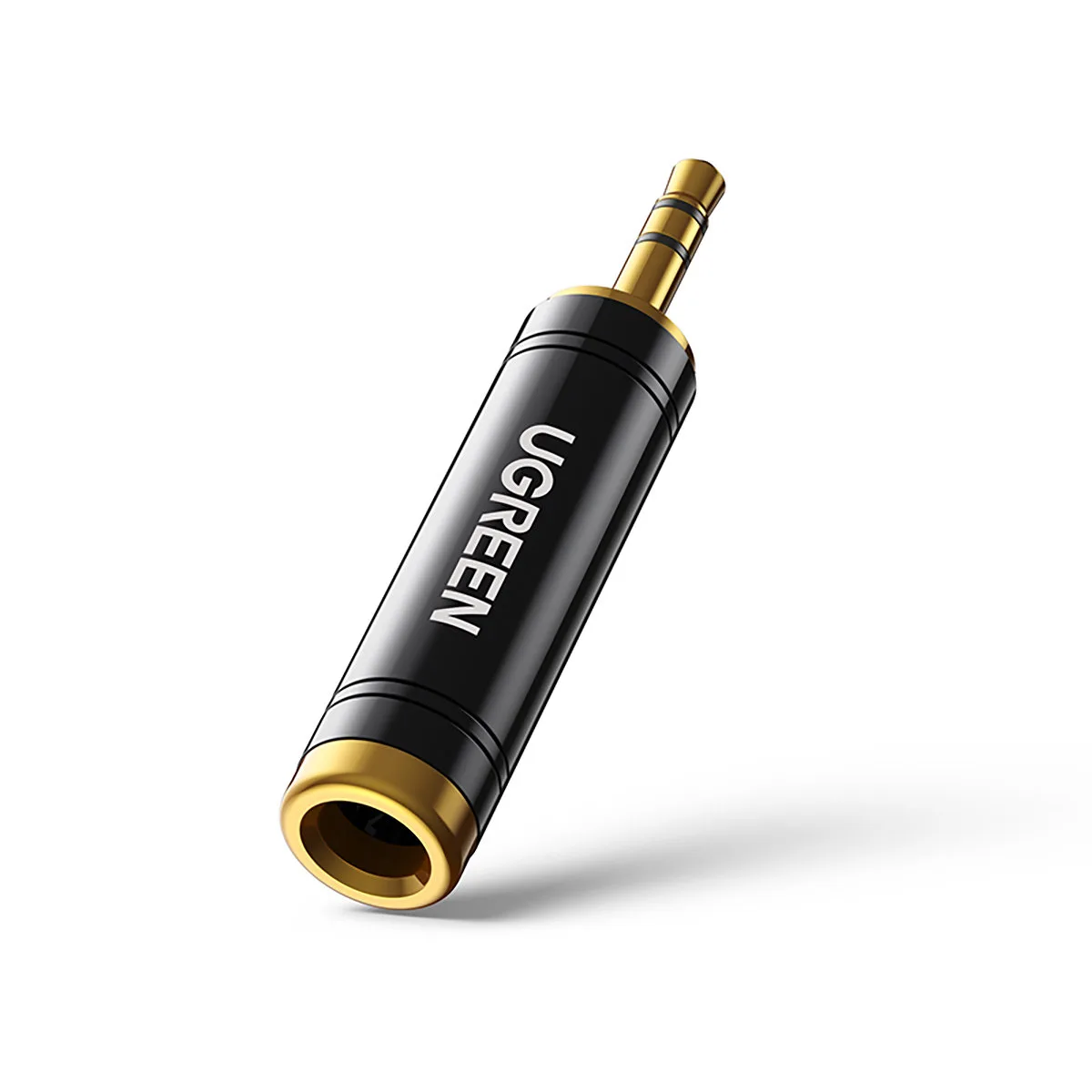 3,5 mm-es (hím) – 6,35 mm-es mini jack (nő) audio adapter, szürke