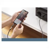 3,5 mm-es (hím) – 6,35 mm-es mini jack (nő) audio adapter, szürke 8