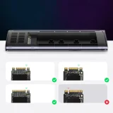 M.2 SSD-tok USB 3.2 Gen 2 SuperSpeed USB 10 Gbps csatlakozóval, szürke 6