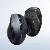 Ergonomski bežični optički USB 2,4 GHz miš 4000 DPI, crni 4