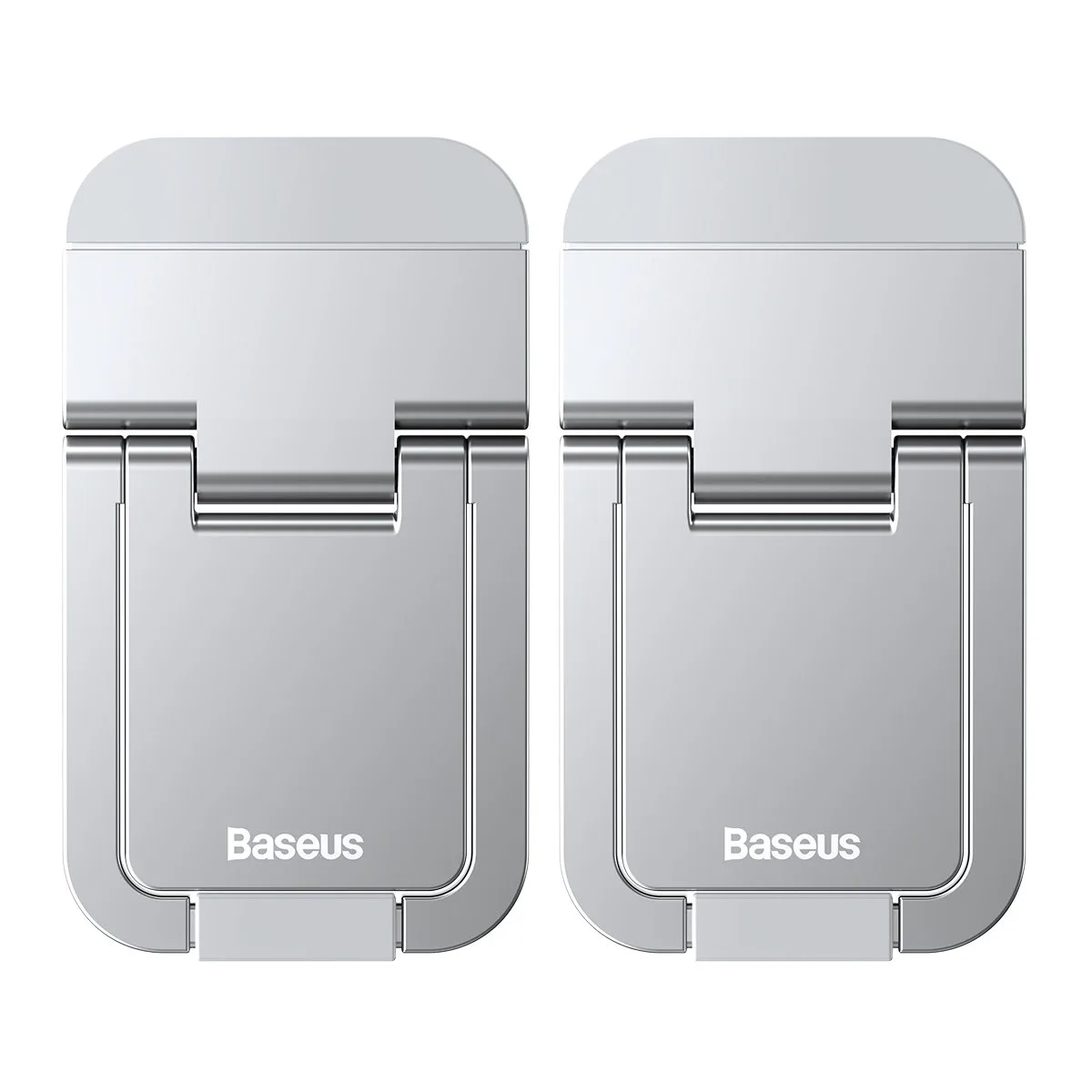 Adhesive, foldable laptop stands, 2 pcs., silver 3