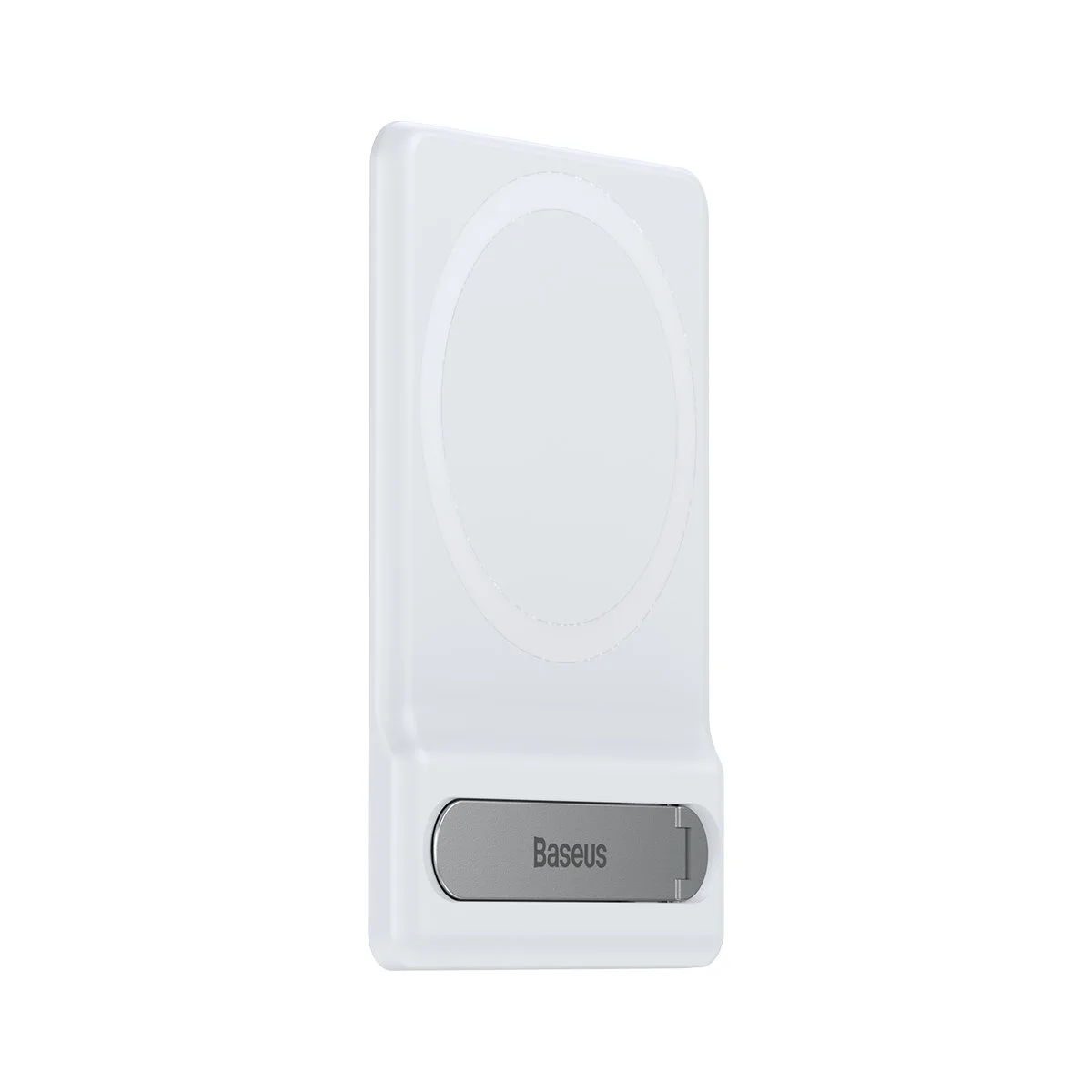 Foldable phone stand with magnetic holder, white 4